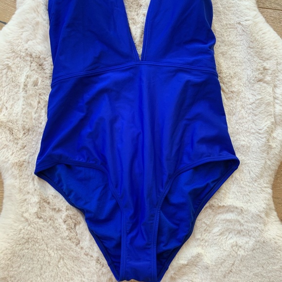 Ted Baker Bright Blue Halter Swimsuit Size 12 - Picture 3 of 6
